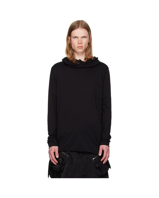 Julius Black Top Hoodie for men