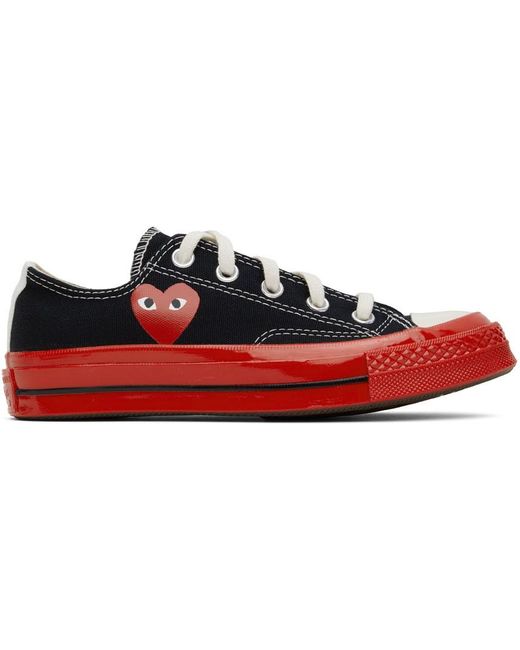 COMME DES GARÇONS PLAY Black Comme Des Garçons Play & Red Converse Edition Chuck 70 Low-top Sneakers