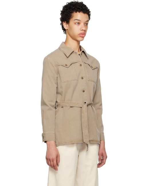 A.P.C. Natural . Taupe Joann Jacket