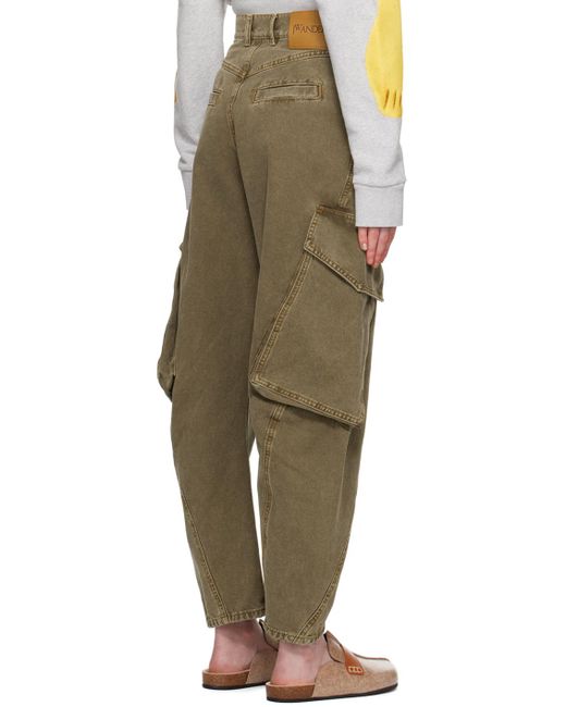 J.W. Anderson Green Khaki Twisted Trousers