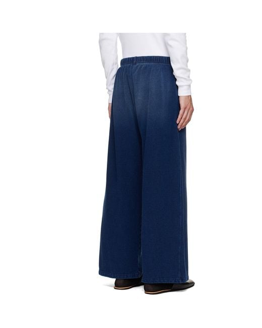 Les Tien Blue Heavyweight Party Sweatpants for men