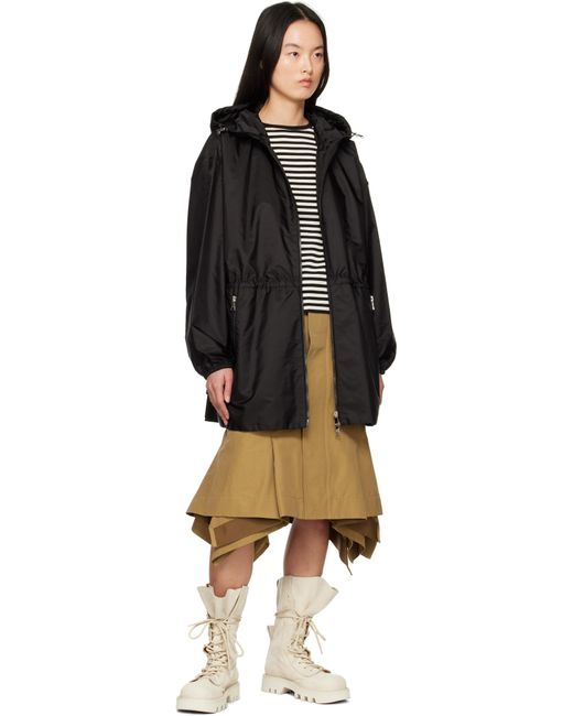 Moncler ブラック Wete フード付きジャケット Black