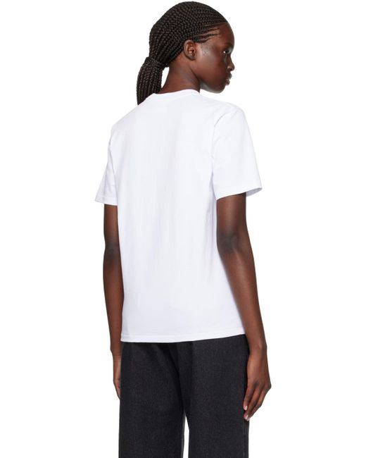 T-shirt blanc à logo de style collégial à motif 1st camo A Bathing Ape en coloris Black
