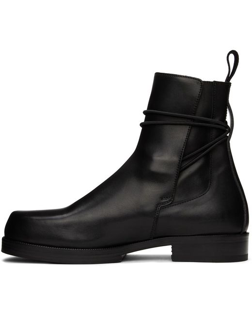 1017 ALYX 9SM Black Low Buckle Boots for men