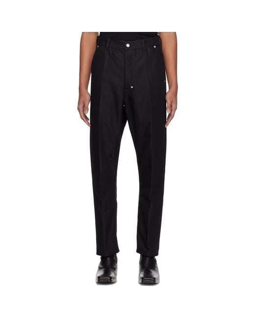 Rick Owens Black Temple Joris Trousers for men