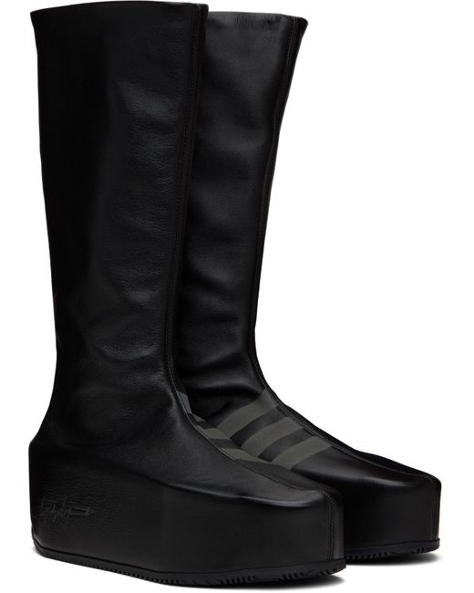 Y-3 Black Kyasu Overboot Tall Boots