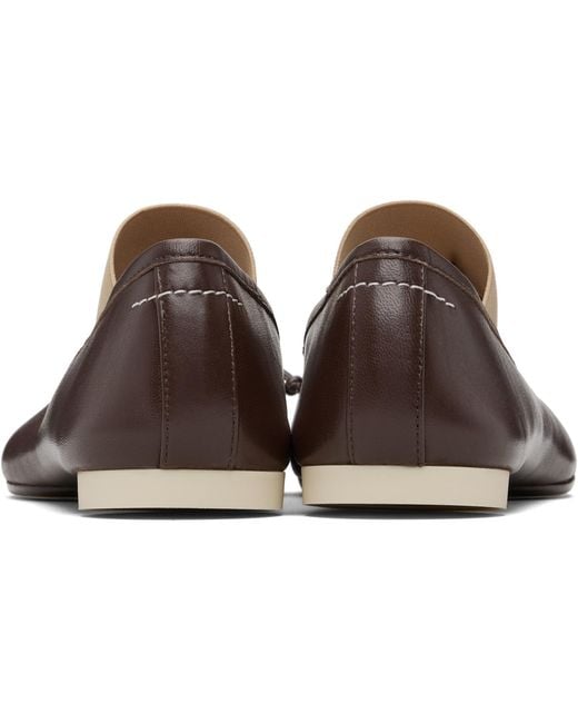 MM6 by Maison Margiela Black Anatomic Numeric Ballerina Flats