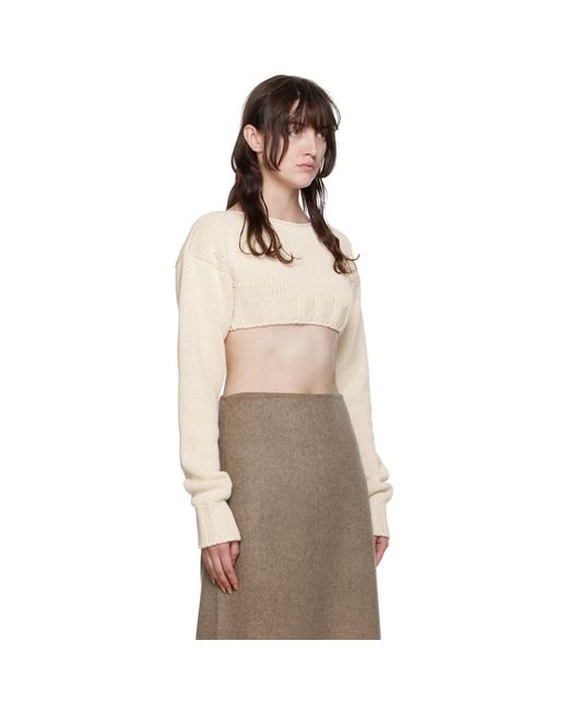 LE17SEPTEMBRE Natural Off- Layered Sweater Set