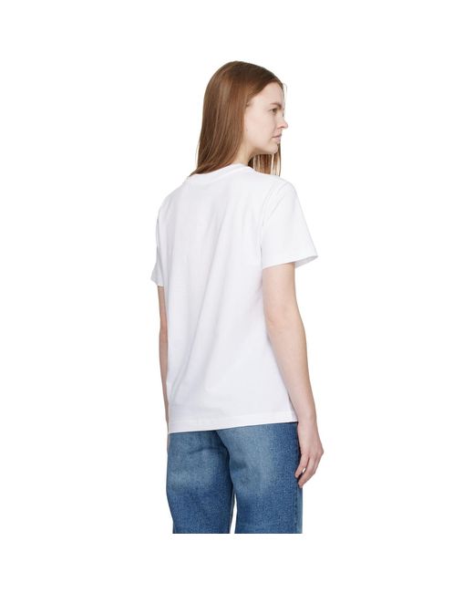 A.P.C. White Standard Grand 'Vpc' T-Shirt