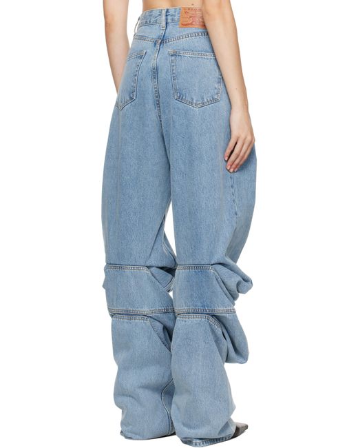 【関税込み】Y/Project ブルー Draped Cuff ジーンズ Y. Project ブルー Draped Cuff ジーンズ ブルー | Lyst