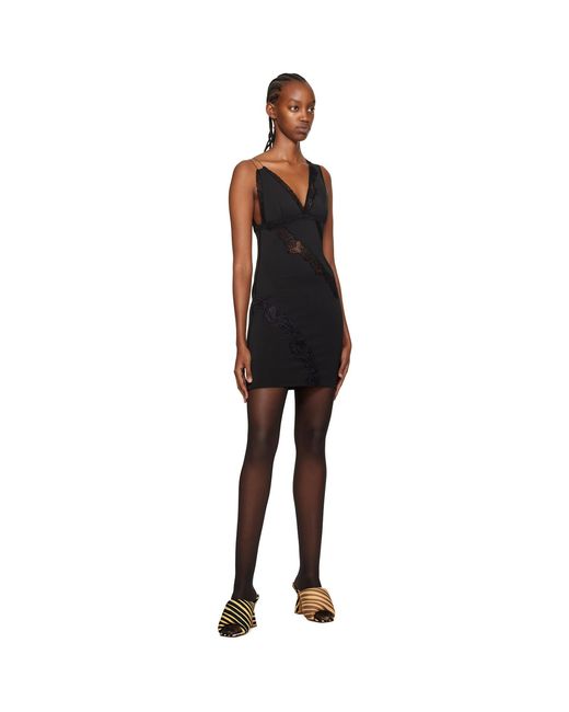 Vaillant Black Fitted Minidress