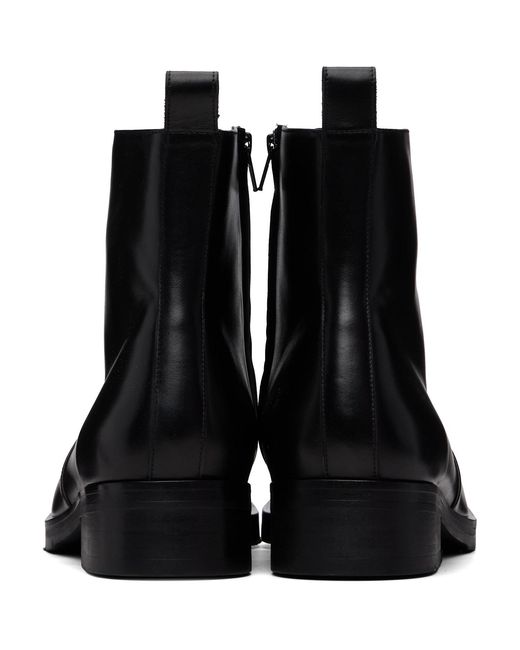 Studio Nicholson Black Square Boots for men