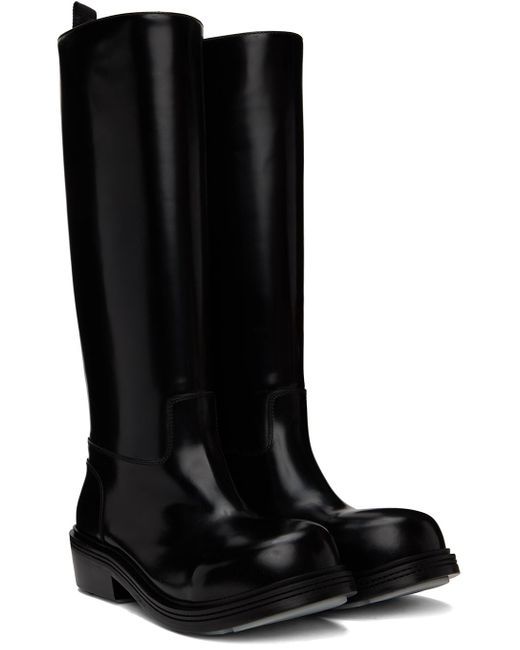 Bottega Veneta Black Fireman Boots for men