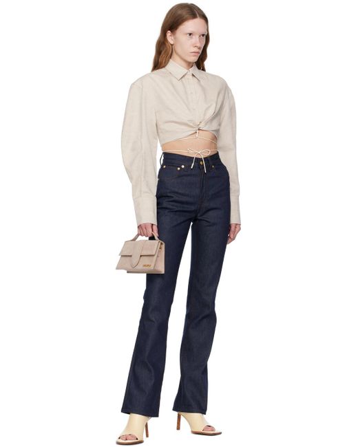 Jacquemus Le Chouchouコレクション La Chemise Plidao シャツ Blue