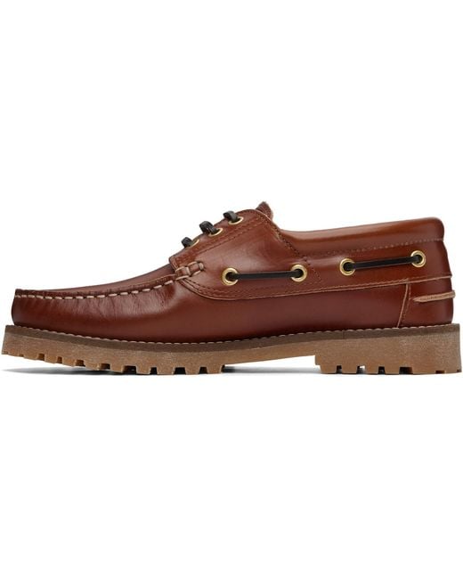 Barbour Black Re-Engineered Deck Boat Shoes for men