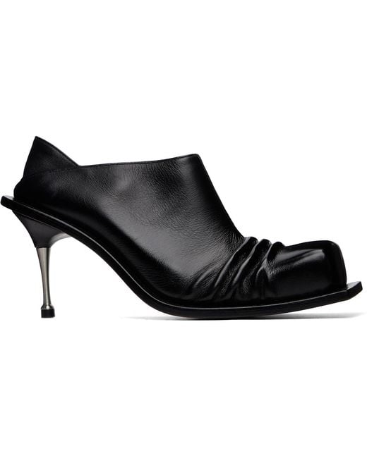 FIDAN NOVRUZOVA Black Convertible Mule Heels