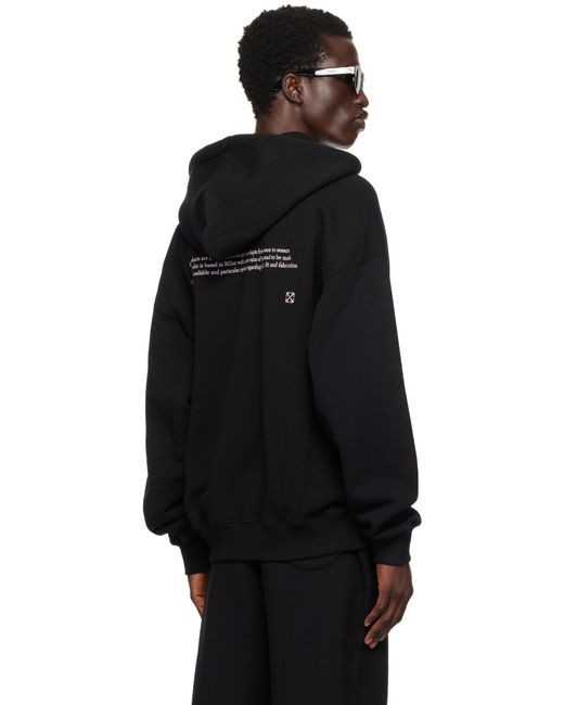 Off-White c/o Virgil Abloh Black Off- Script Mary Skate Hoodie for men