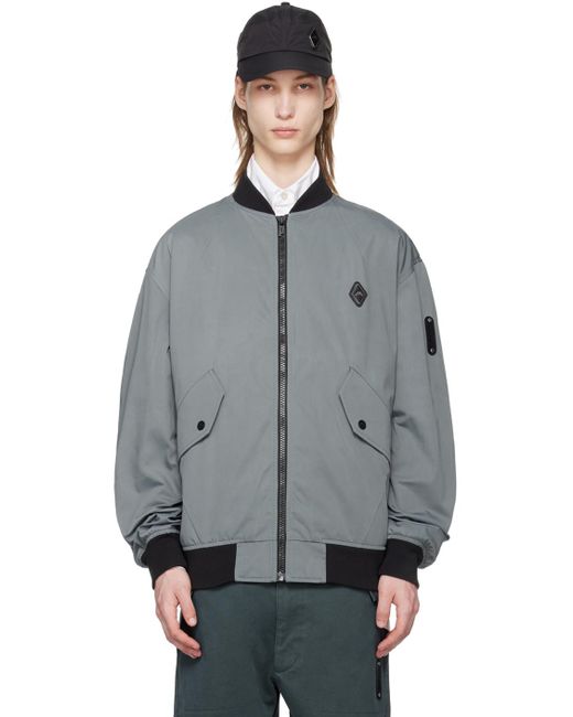 A_COLD_WALL* * Gray Cinch Bomber Jacket for men