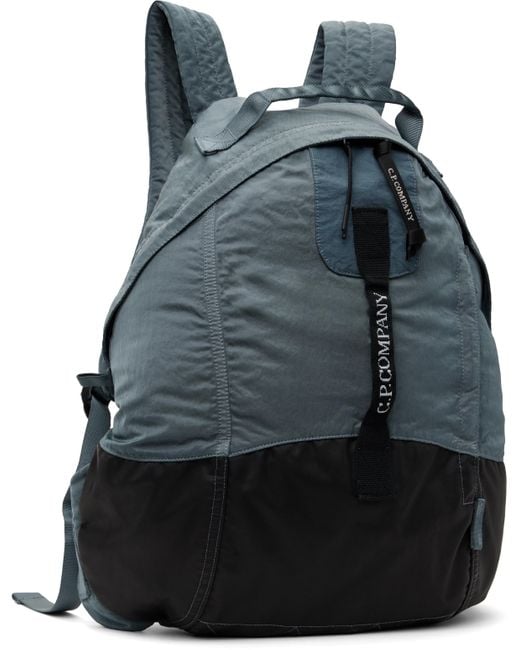 メンズ C P Company ブルー Nylon B Rounded バックパック Blue