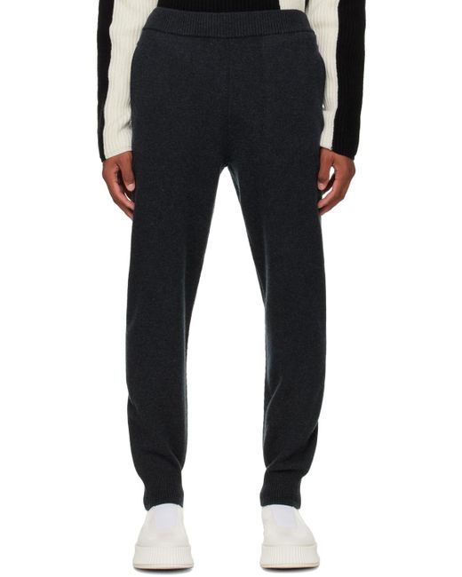 Joseph Blue Gray Soft Wool Lounge Pants for men