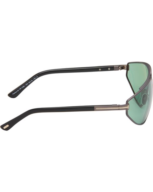 Tom Ford Green Gunmetal Parker Sunglasses for men