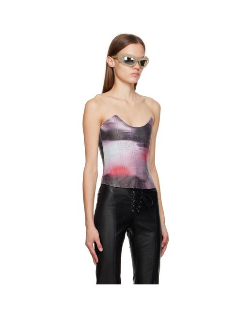 Miaou Black Purple Leia Corset