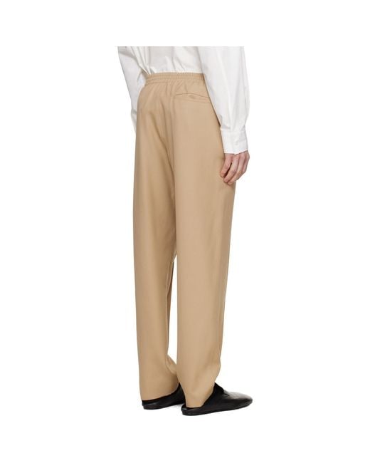 Louis-Gabriel Nouchi Natural Wool Jogging Track Pants for men