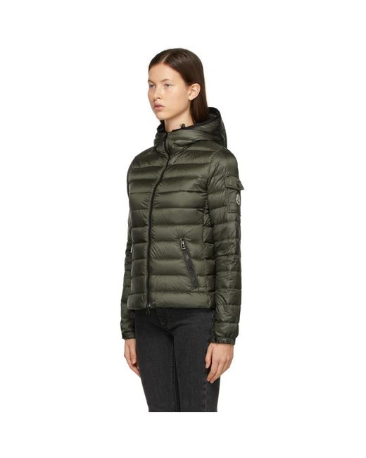 khaki moncler coat
