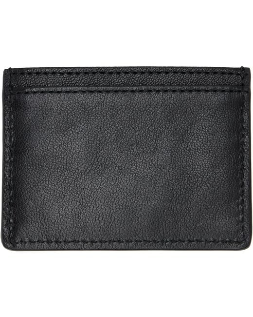 Vivienne Westwood Black Flat Card Holder for men
