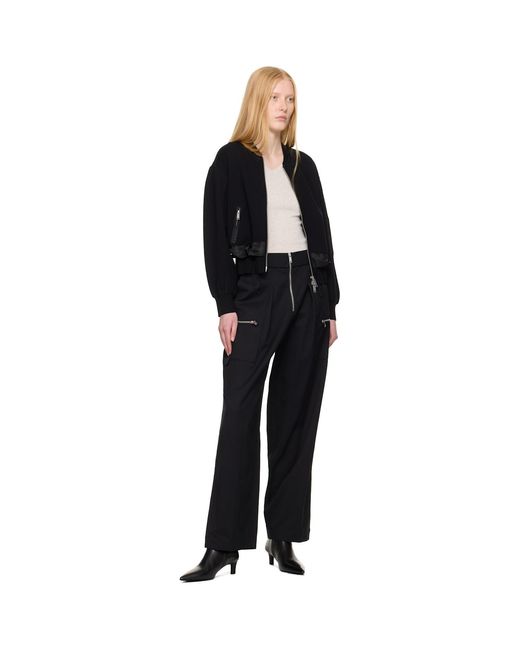 3.1 Phillip Lim Black Os Wide Leg Cargo Pants