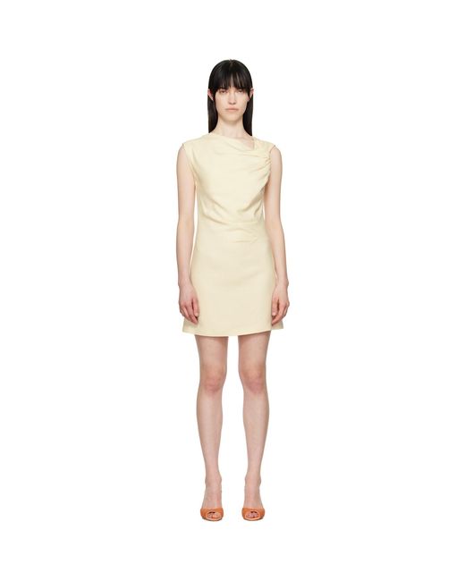 MSGM Black Off- Twisted Minidress