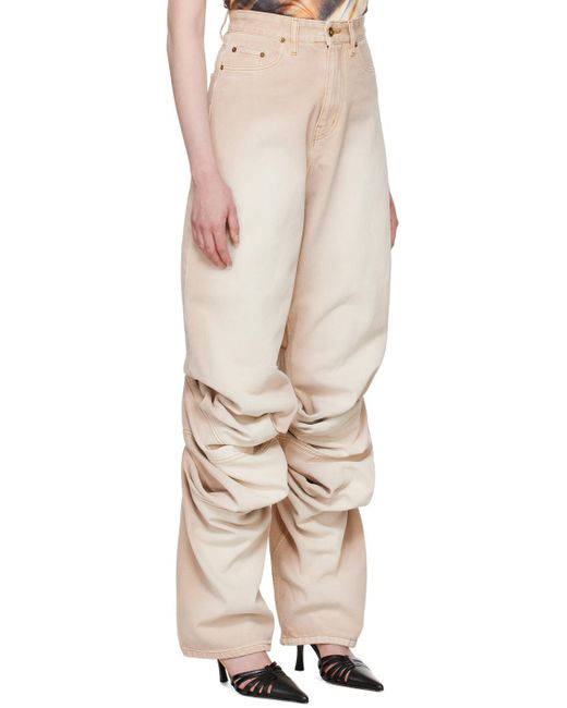 Y. Project Natural Draped Jeans
