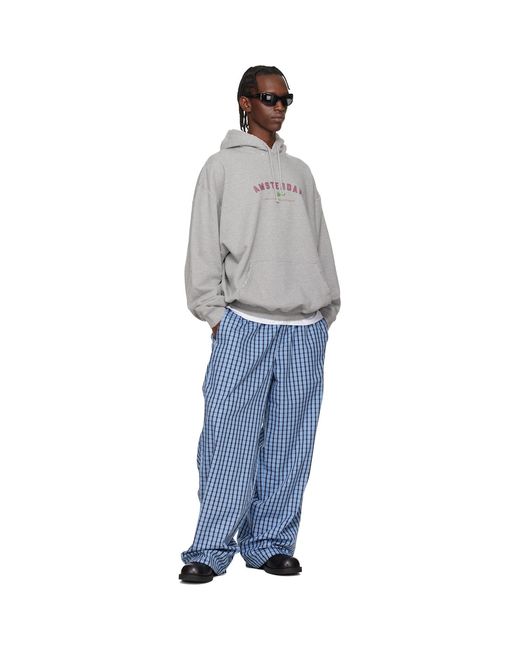 Vetements Gray 'Amsterdam' Tourist Hoodie for men