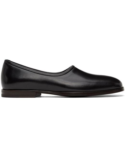 Lemaire Black Soft Slippers for men