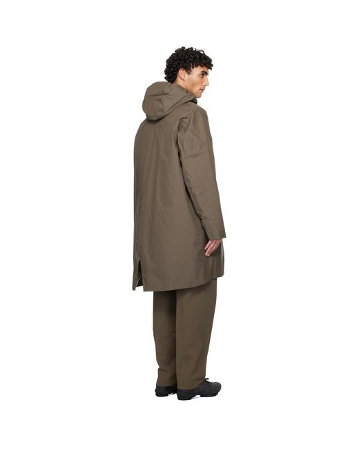 Veilance Brown Taupe Monitor Down Coat for men
