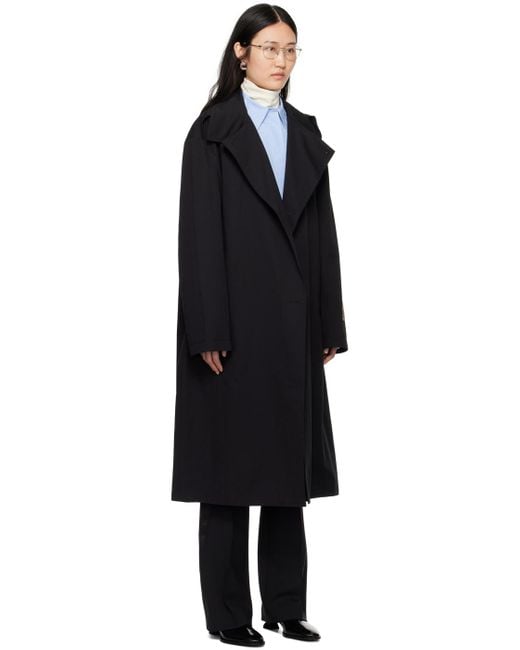 Commission Black Shift Trench Coat