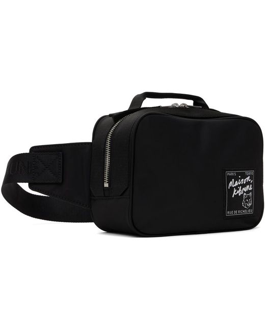 Maison Kitsuné Black 'the Traveller' Bag for men