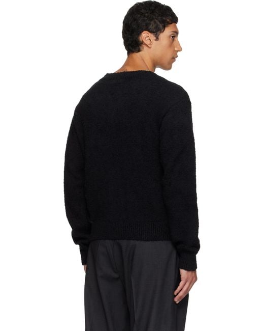 mfpen Black V-Neck Sweater for men