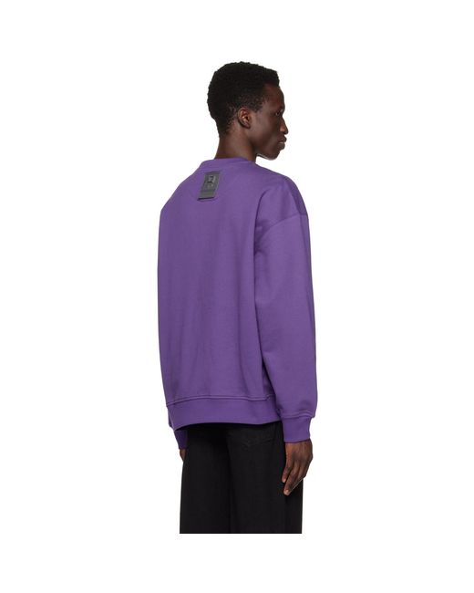 Wooyoungmi Purple Crewneck Sweatshirt for men
