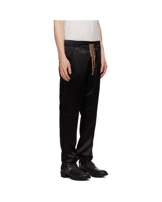 JKEEFER Black Moto Trousers for men