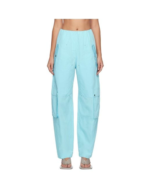 Paris Georgia Blue Elevated Cargo Pants