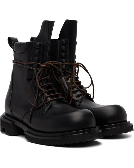 Rick Owens Black Low Army Gabe Boots for men