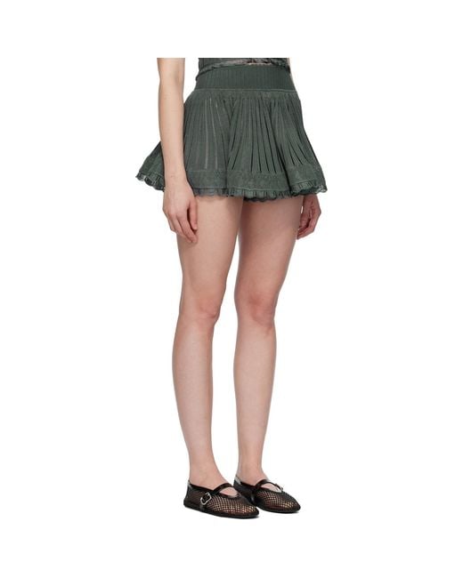 Alaïa Black Crinoline Knit Shorts