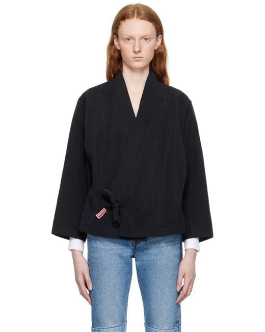 KENZO Black Paris Kimono Jacket