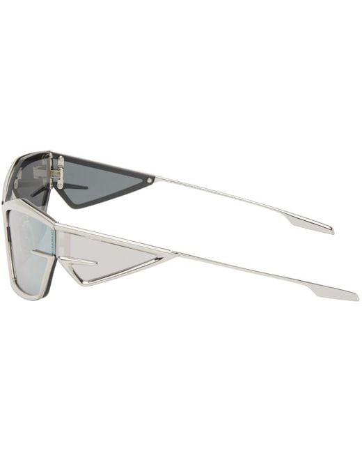 Givenchy Black Silver Giv Cut Sunglasses