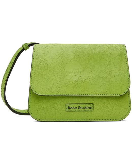 Acne Green Platt Crossbody Bag for men