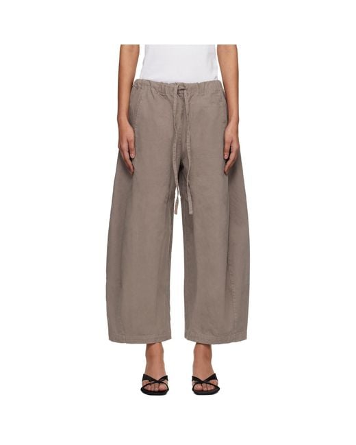 Entire studios Brown Taupe Loft Trousers