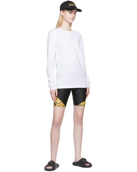 Versace Black Barocco Bike Shorts
