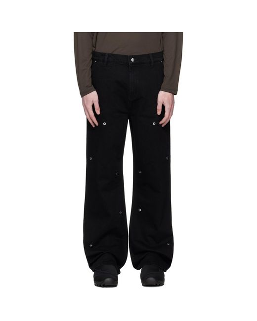HELIOT EMIL Black Lux Jeans for men