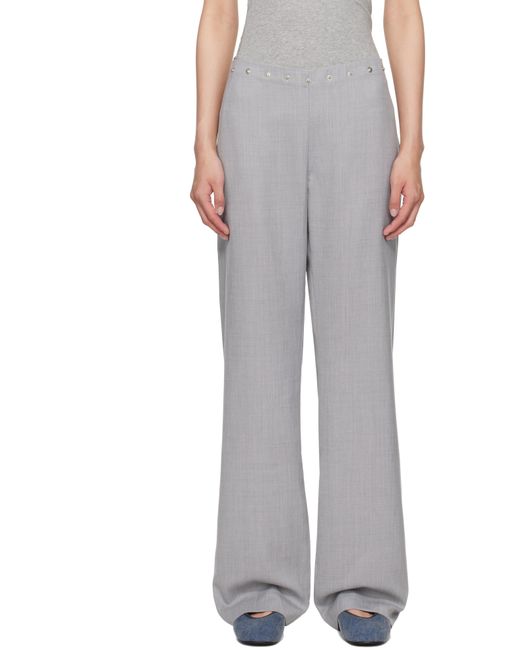 Paloma Wool Gray Dain Snaps Trousers